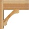 Ekena Millwork Legacy Block Rough Sawn Outlooker, Western Red Cedar, 8"W x 18"D x 18"H OUT08X18X18LEC05RWR - alternate 2